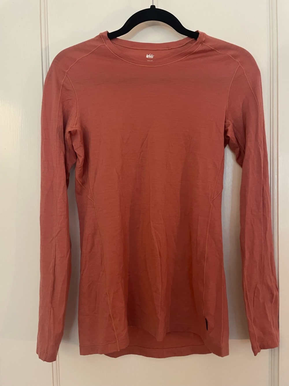 REI 100% Merino Wool Long-Sleeve Crewneck Shirt - Dusty Rose XS